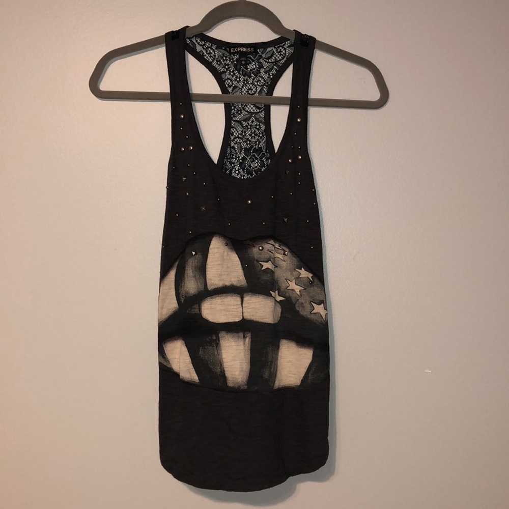 Express Tank Top with Mesh/Lace Back Size XS